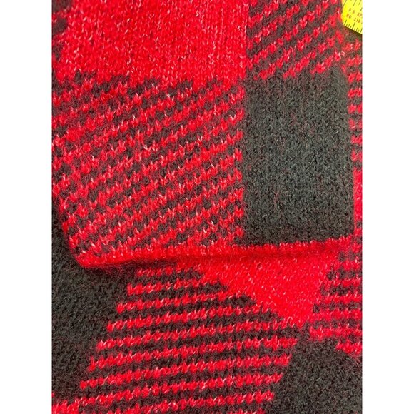 LOFT Petite Buffalo Plaid Mock Neck Tunic Sweater Large - Picture 5 of 9